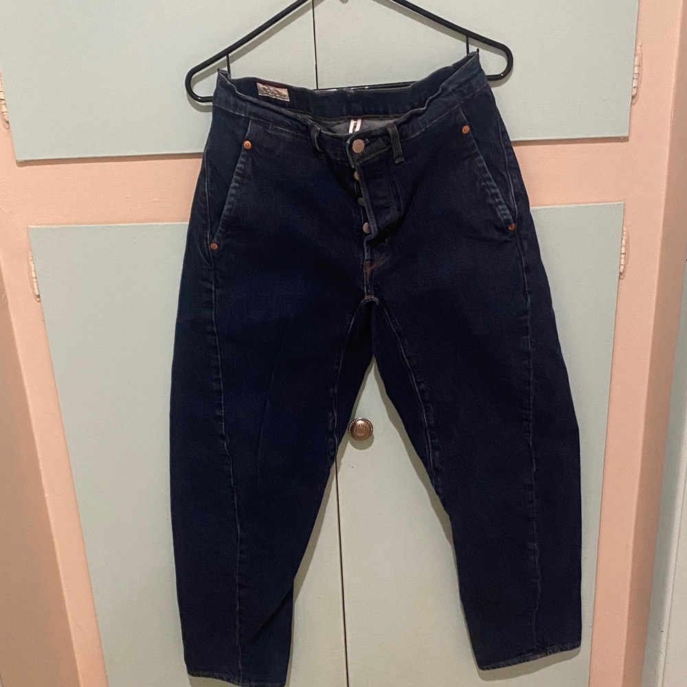 Levi's Dark Indigo Barrel  Jeans